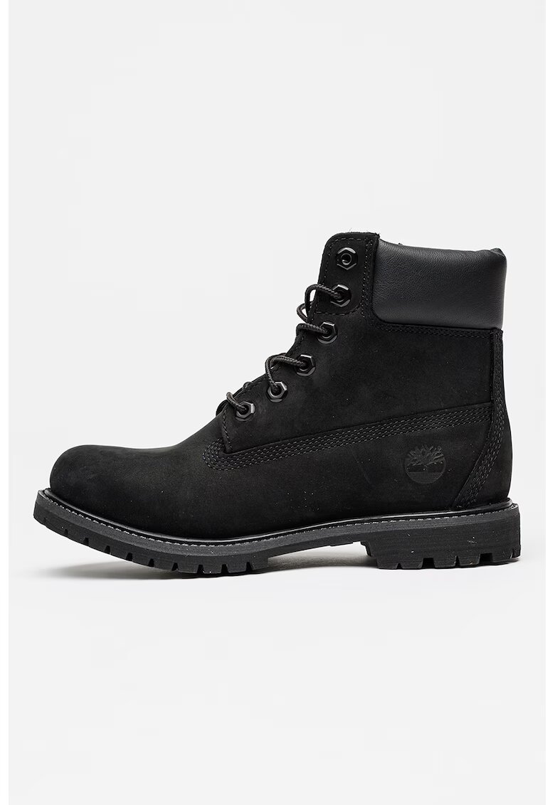 Timberland Боти от набук 6In Premium - Избеляло черно