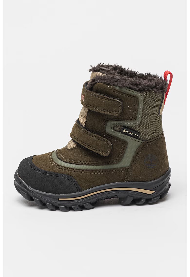 Timberland Боти с велкро - Черен/Тъмнозелен/Зелени аспержи