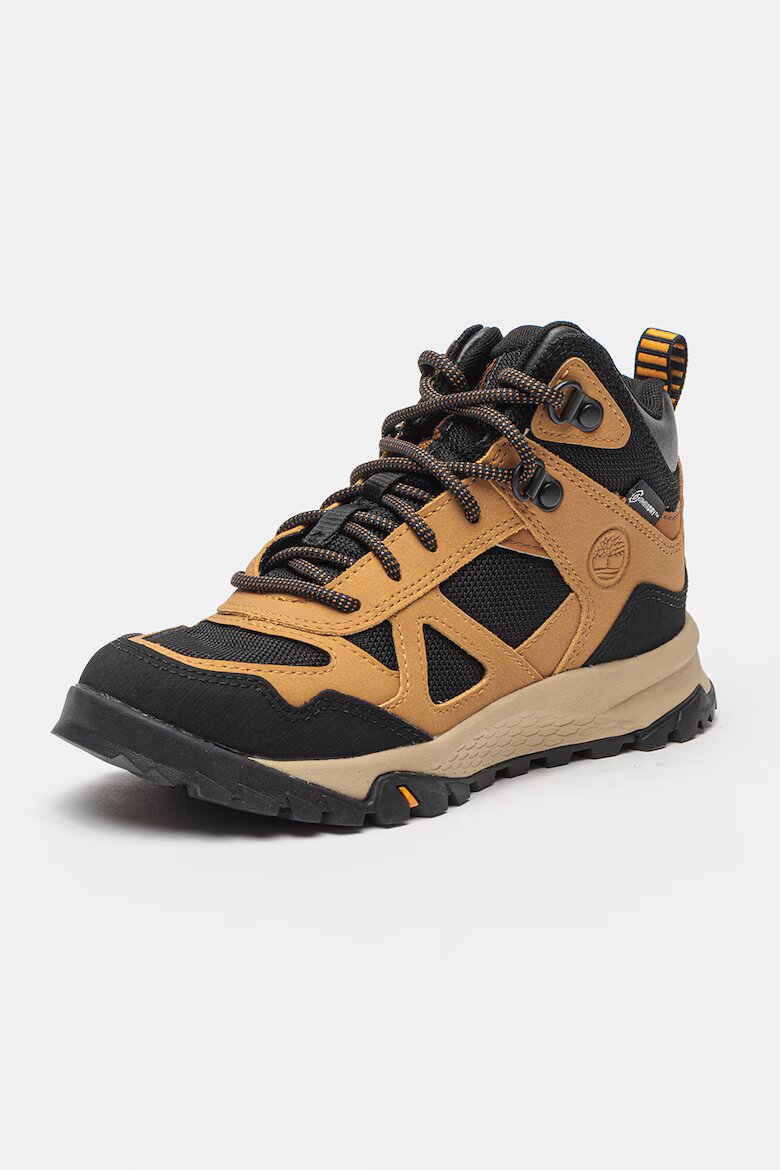 Timberland Боти с връзки Черен/Светлокафяв