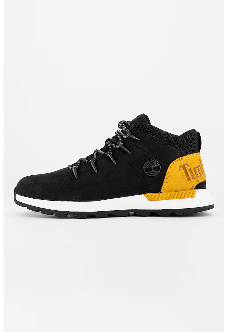 Timberland Боти Trekker от набук и текстил - Черен/Кафяв