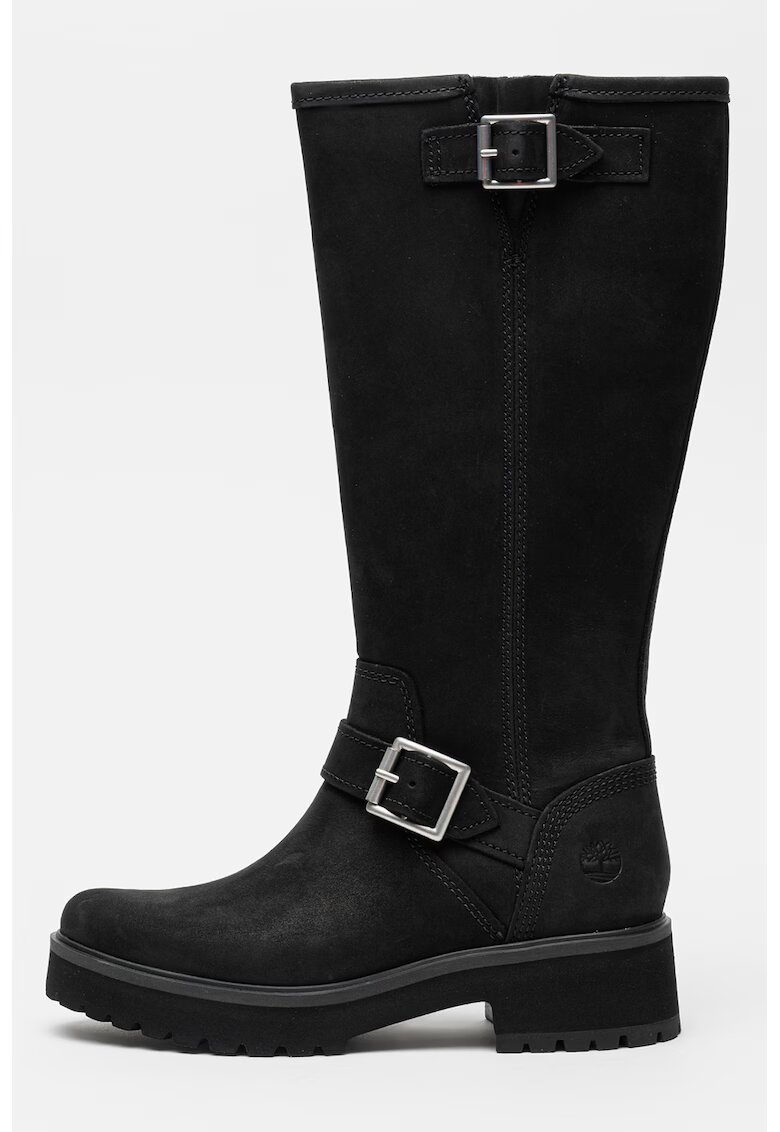 Timberland Ботуши до коляното Carnaby от набук - Избеляло черно