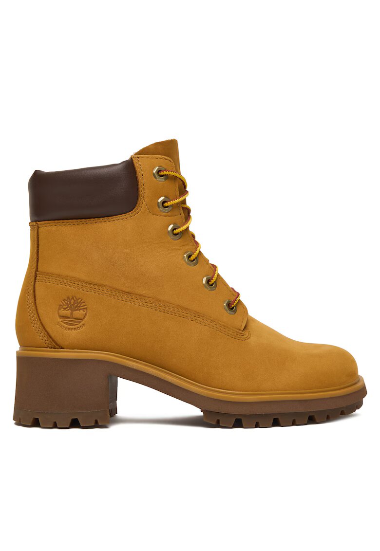 Timberland Дамски боти Kinsley 6 In Wp - естествена кожа - кафяви