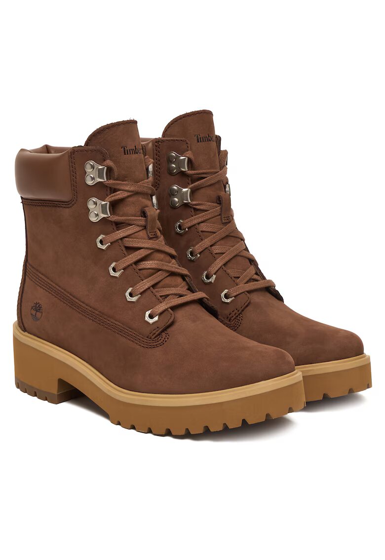 Timberland Дамски ботуши - естествена кожа - повишен комфорт - блок ток