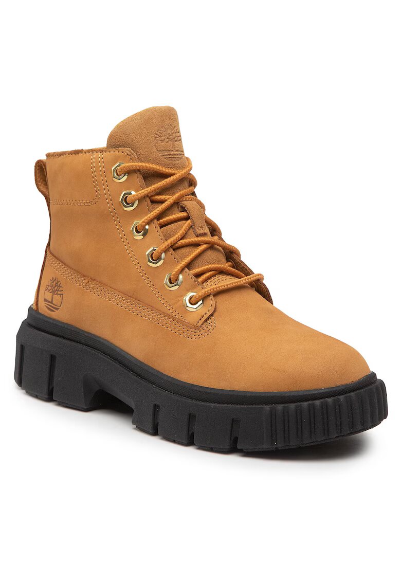 Timberland Дамски ботуши Wheat Nubuck - естествена кожа - кафяви