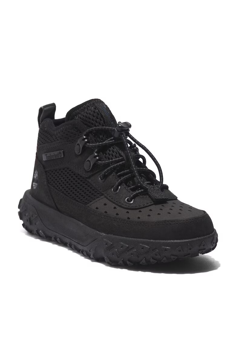 Timberland Детски спортни обувки - естествена кожа - черни