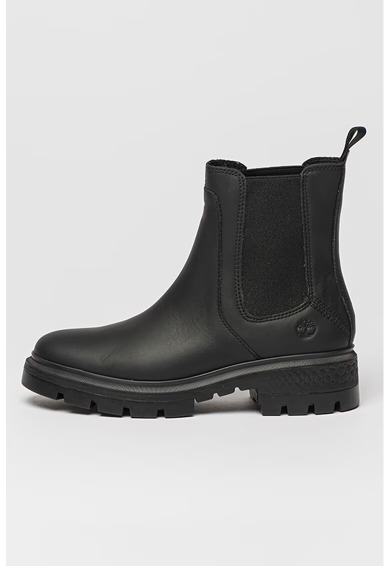 Timberland Кожени боти Cortina Chelsea - Черен
