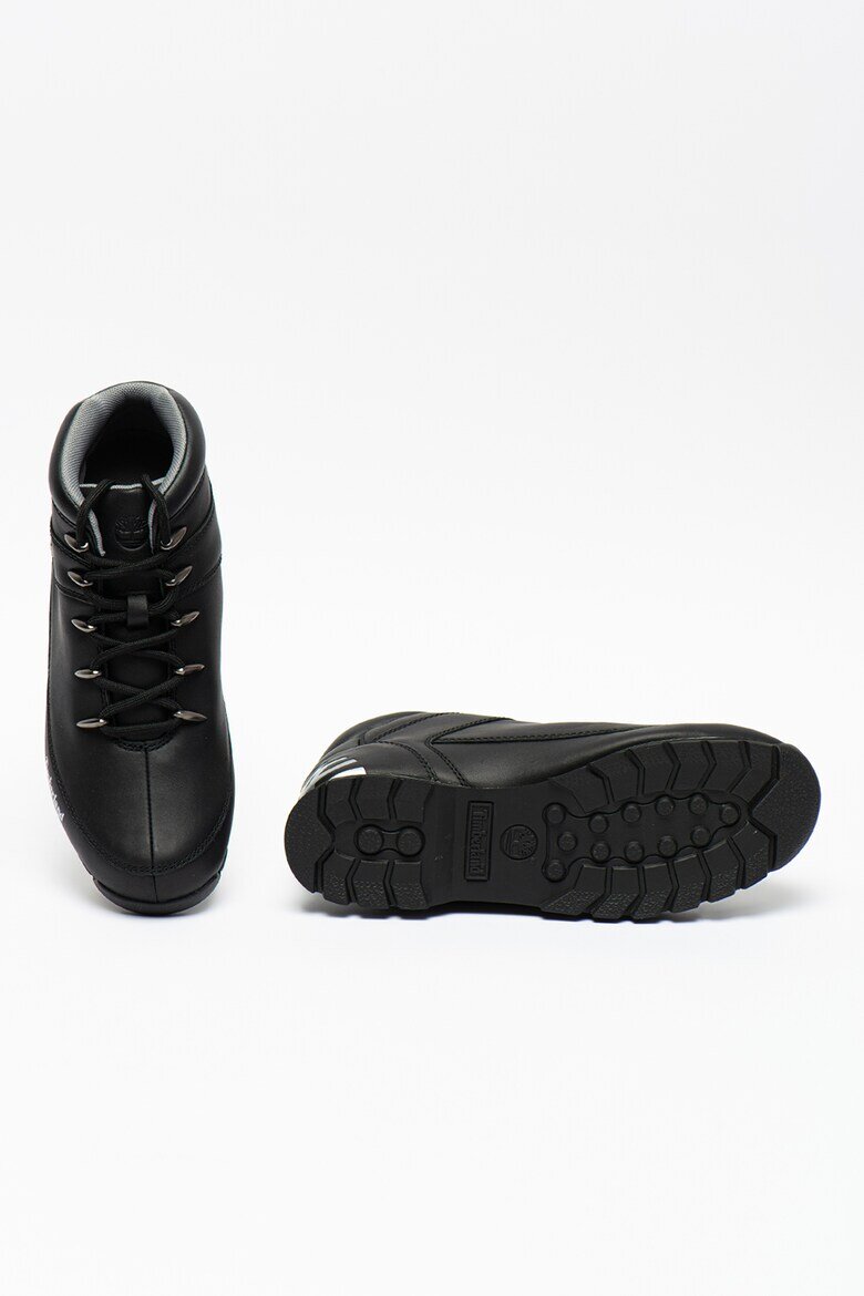 Timberland Кожени боти Euro Sprint Hiker Черен/Сребрист