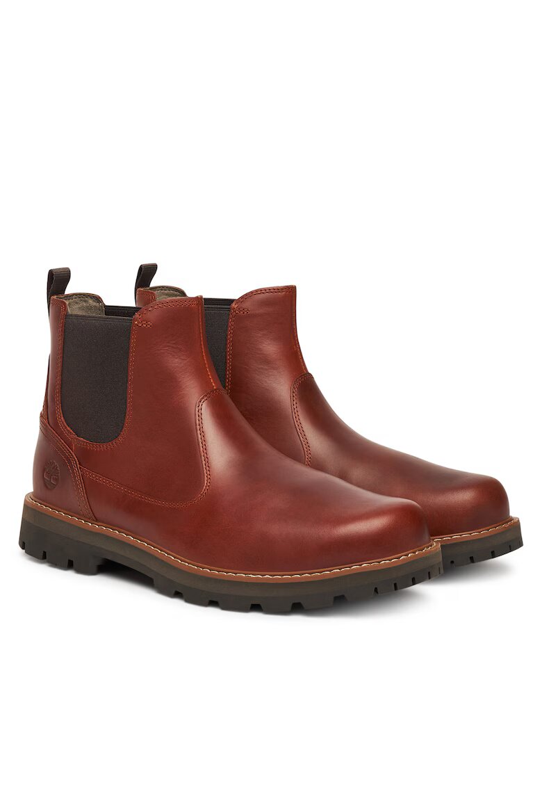 Timberland Мъжки боти Britton Road - естествена кожа - кафяви Chelsea