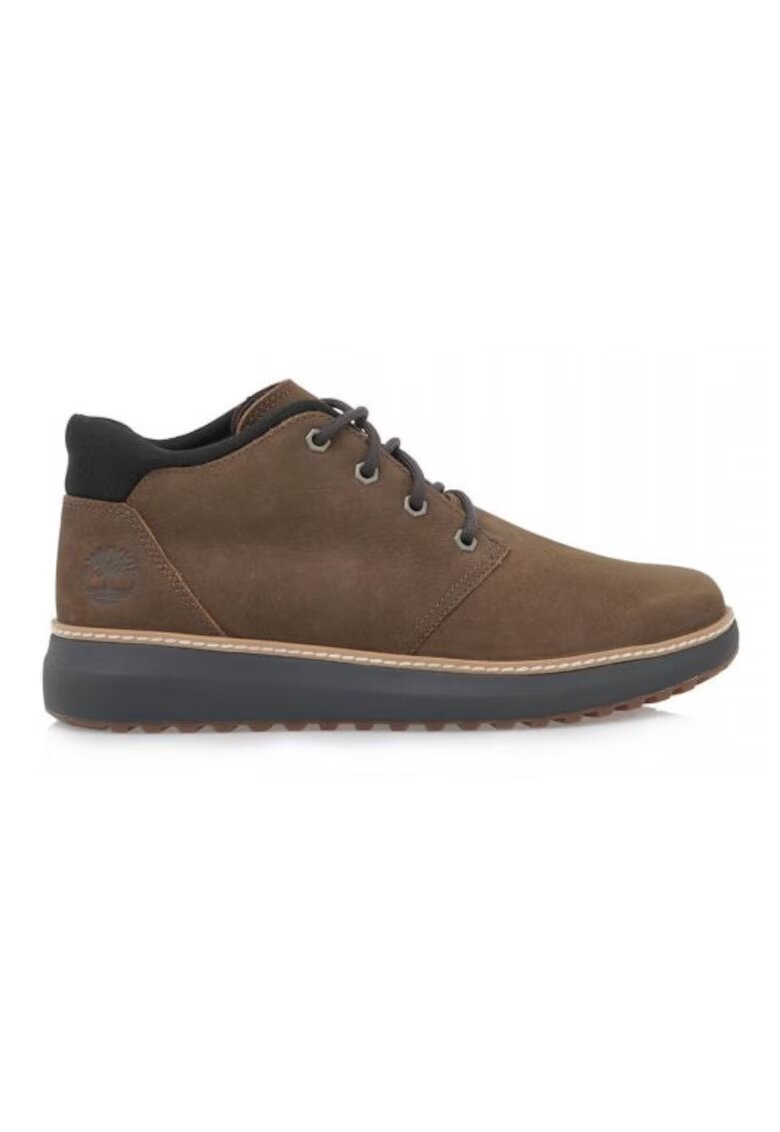 Timberland Мъжки боти Hudson Road - естествена кожа - кафяви - гумена подметка