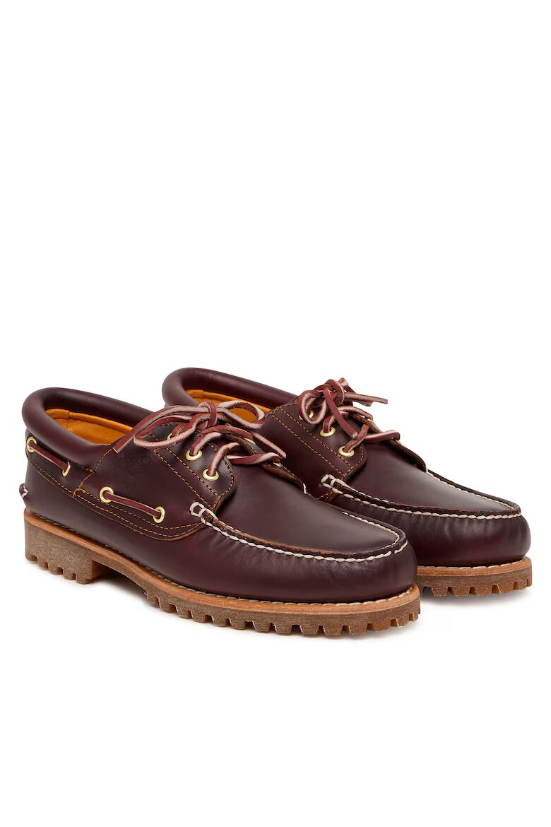 Timberland Мъжки мокасини от естествена кожа в кафяво