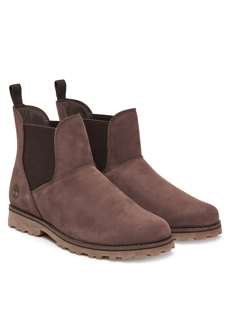 Timberland Момчешки боти - естествена кожа - кафяви