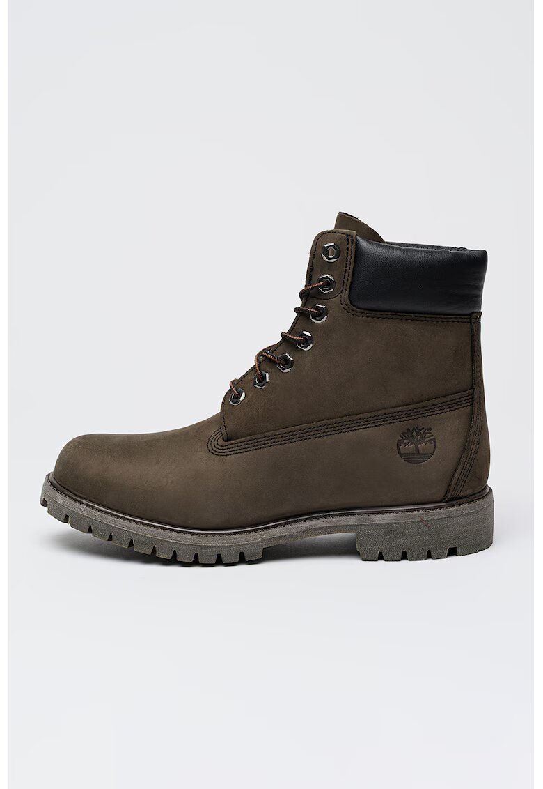 Timberland Непромокаеми кожени боти - Тъмнокафяв