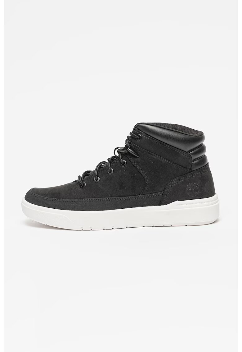 Timberland Спортни обувки Seneca от кожа и велур - Бял/Избеляло черно