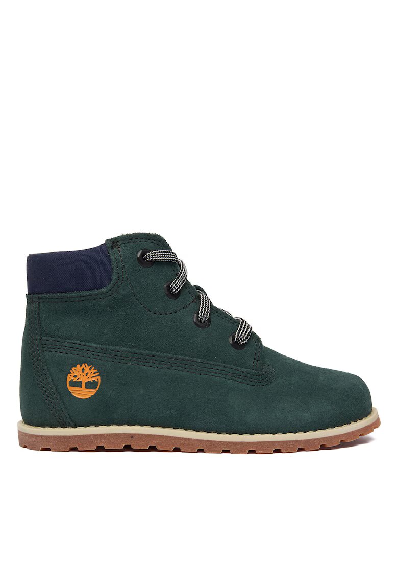 Timberland Спортни обувки за момчета - велур - тъмнозелени -