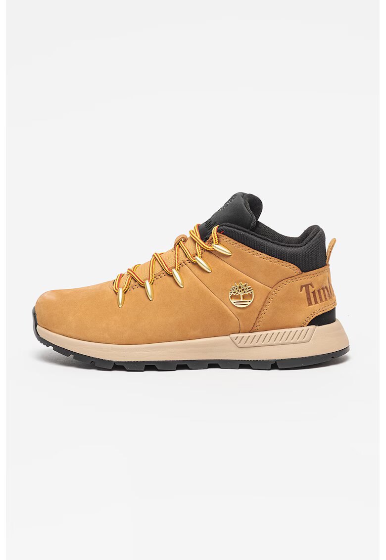 Timberland Трекинг обувки Sprint Trekker от набук с текстил - Черен/Светлокафяв