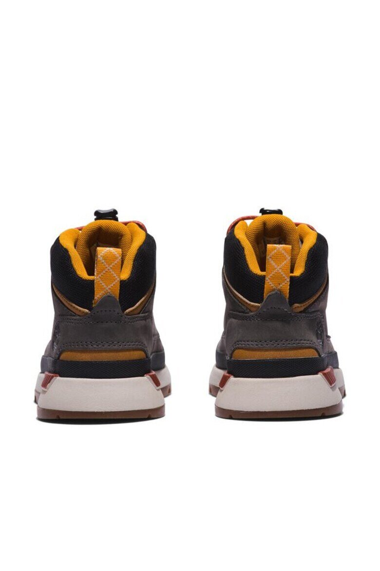Timberland Унисекс боти Field Trekker Mid естествена кожа сиви червени