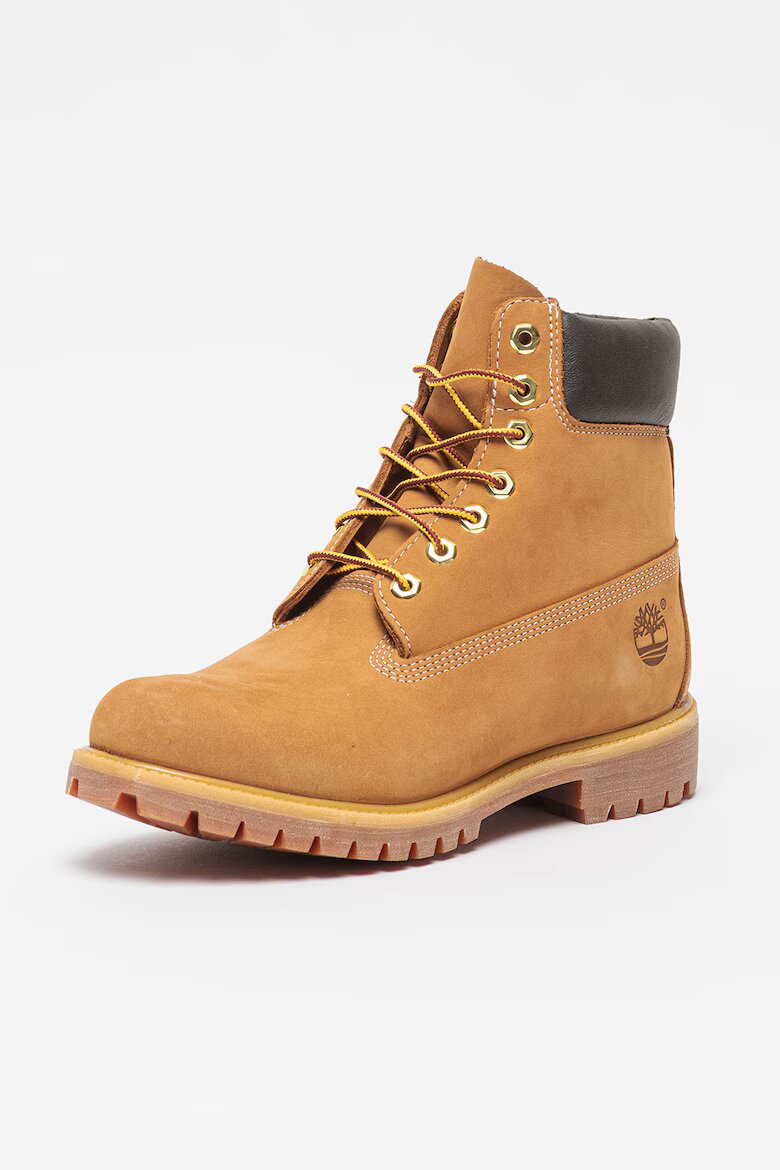 Timberland Водоустойчиви боти Premium от набук с кожа Бежов