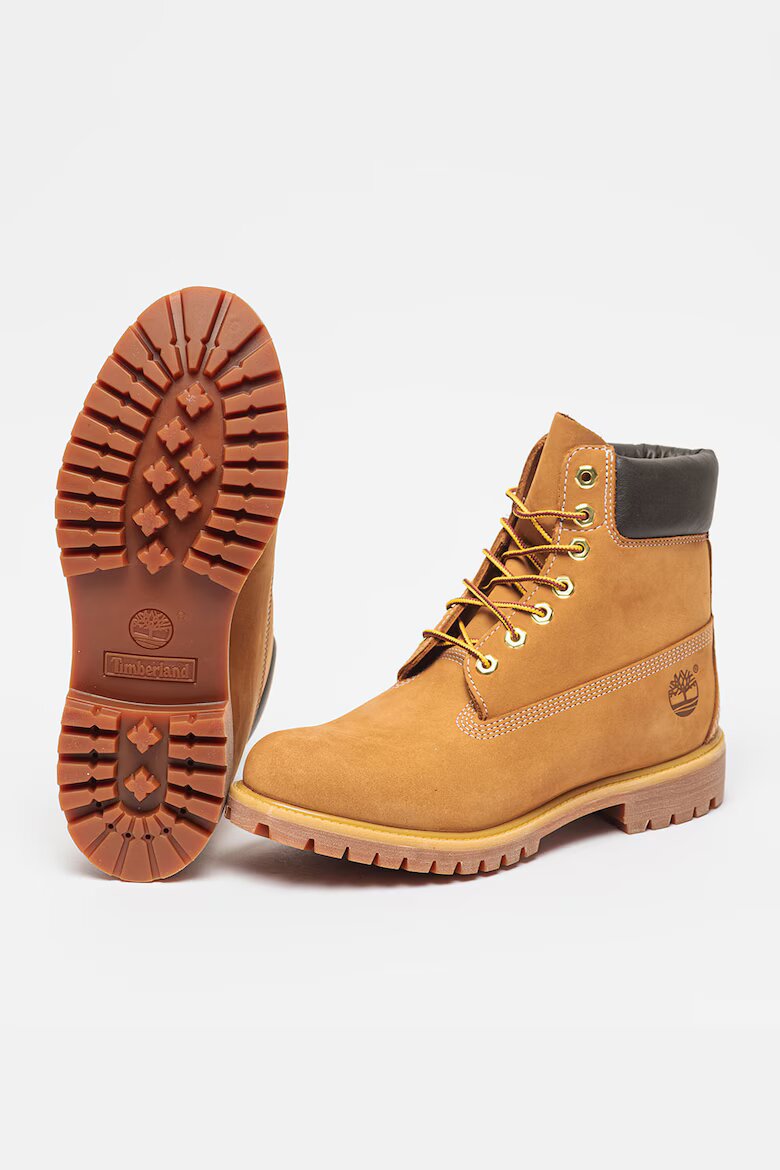 Timberland Водоустойчиви боти Premium от набук с кожа Бежов