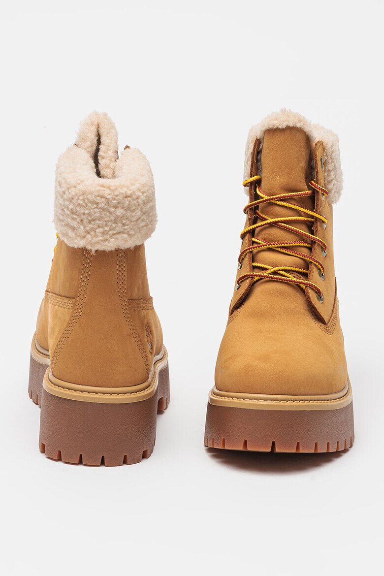 Timberland Водоустойчиви боти Stone Street от набук Слонова кост/Карамел