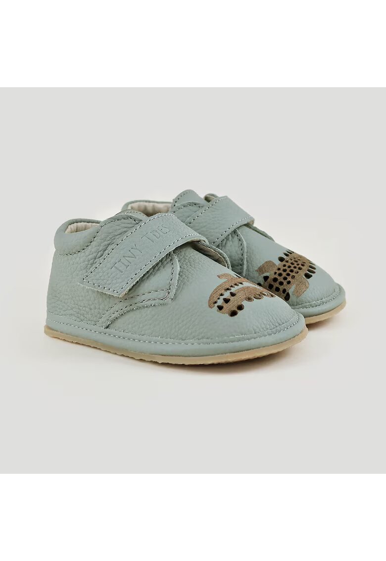 TINY TOES Обувки Barefoot от естествена кожа - Alfy - Сиви