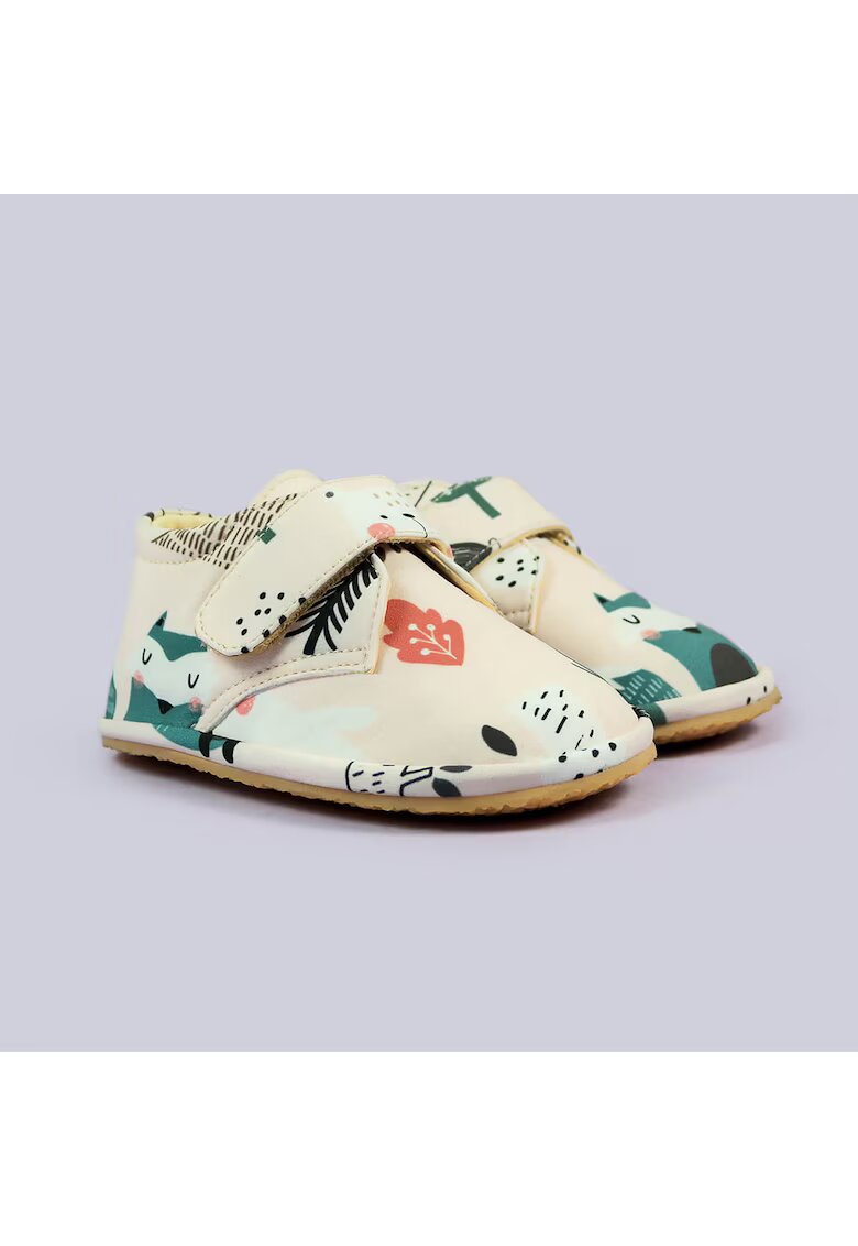 TINY TOES Обувки Barefoot от софтшел - Skog - Многоцветни
