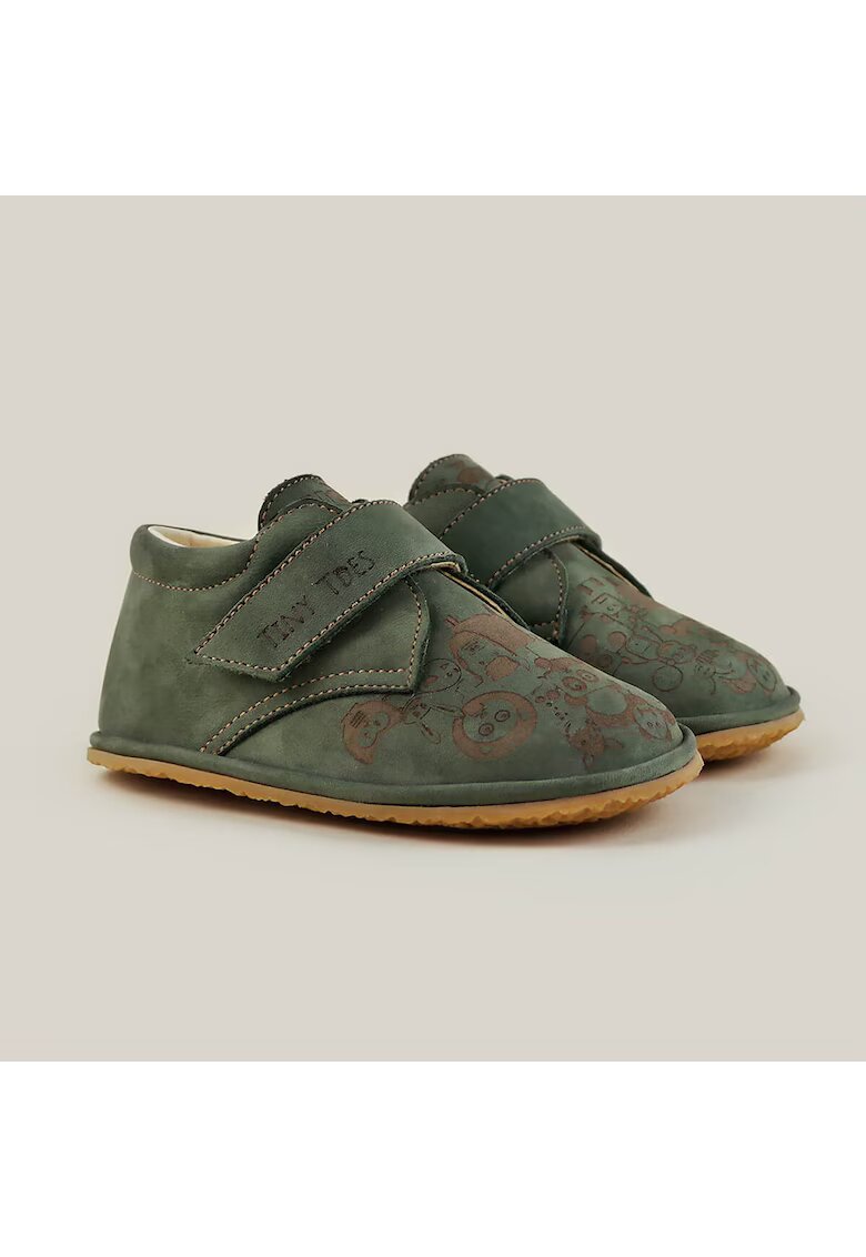 TINY TOES Scribble Leather Barefoot Shoes