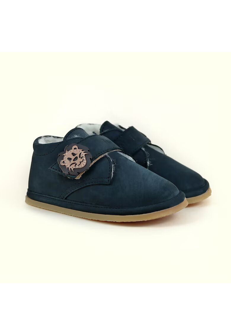 TINY TOES Zira Nubuck Leather Barefoot Short Boots