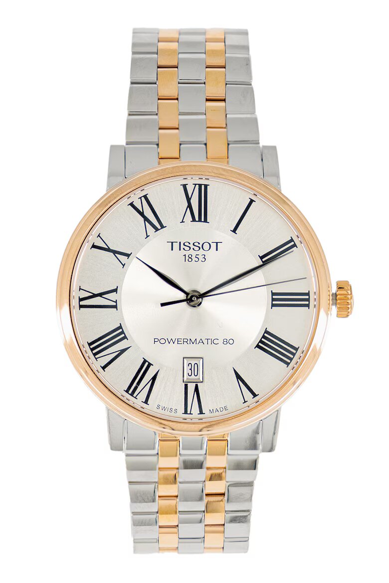 Tissot Автоматичен часовник Powermatic 80 Сребрист/Златисто розов