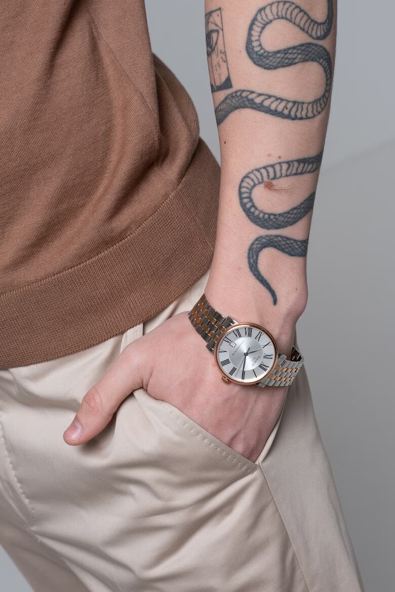 Tissot Автоматичен часовник Powermatic 80 Сребрист/Златисто розов