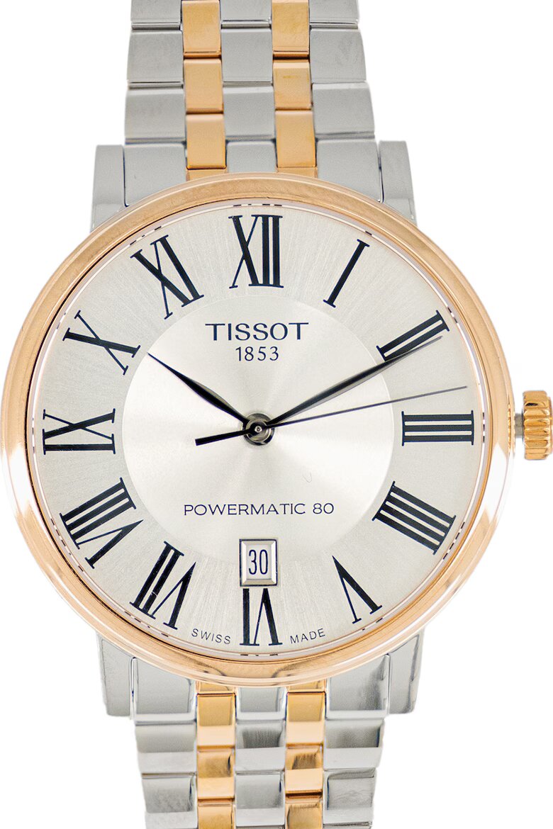 Tissot Автоматичен часовник Powermatic 80 Сребрист/Златисто розов