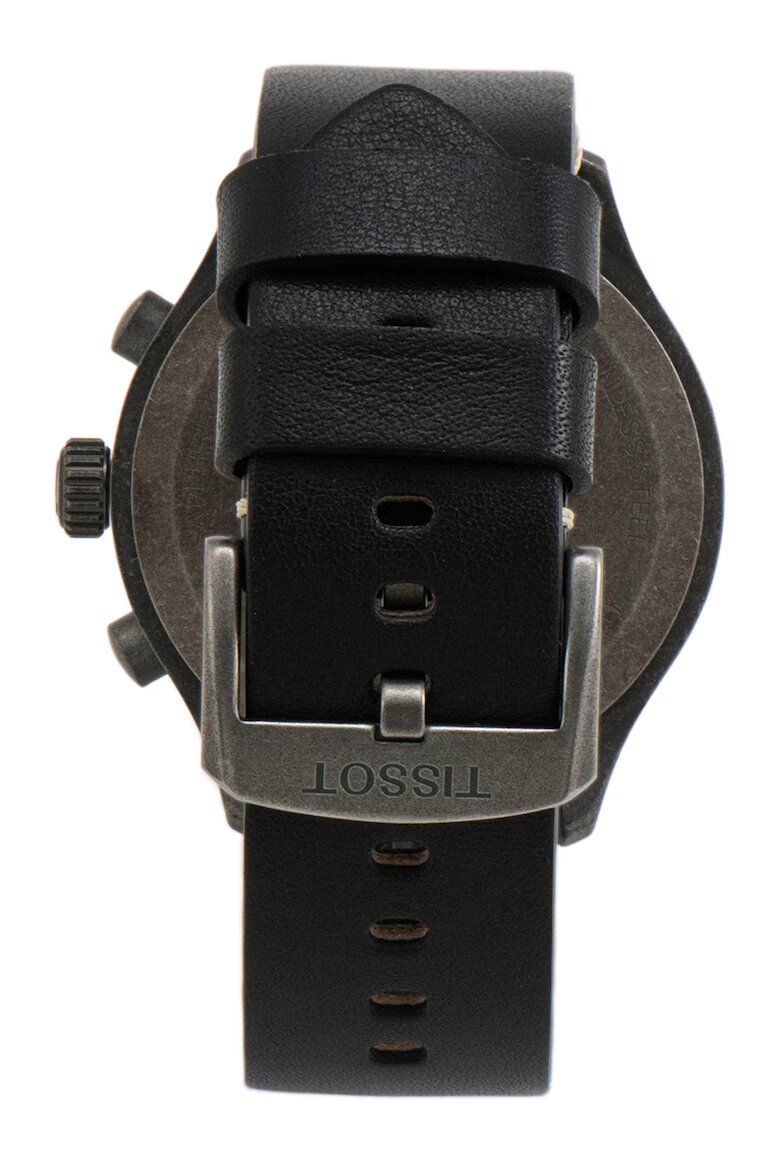 Tissot Часовник с хронограв и сменяеми каишки Черен
