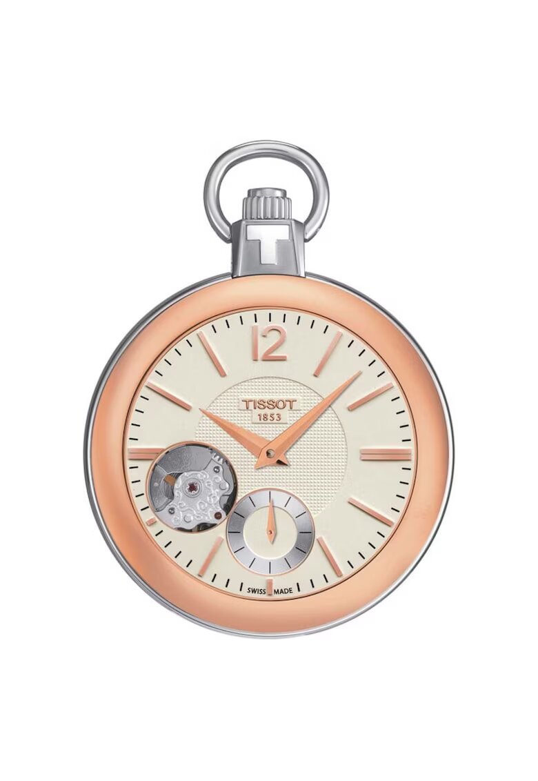 Tissot Часовник T-Pocket Skeleton 918560983 - Розово златисто