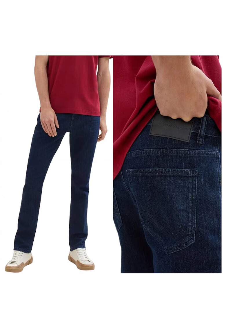 Tom Tailor Мъжки дънки - Josh Regular Slim - Slim Fit - Средна талия - Цип - Дълги - 5 джоба - Памук - W31-L32 US