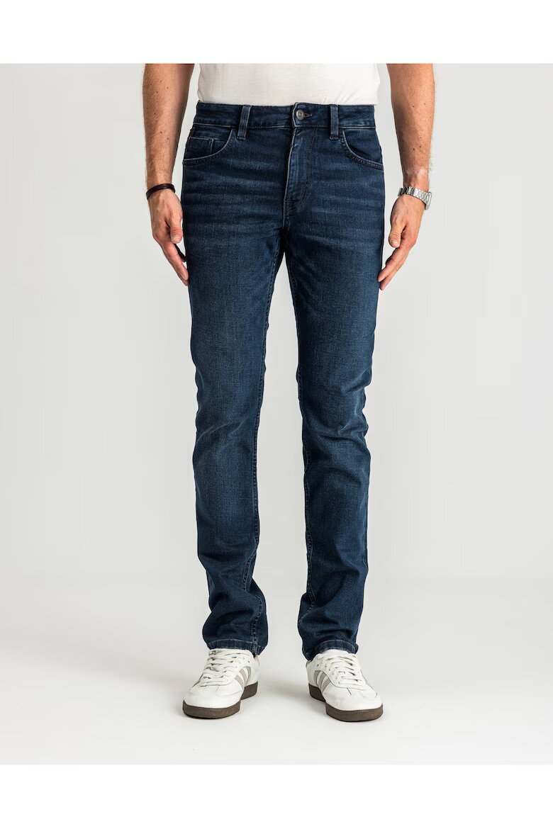 Tom Tailor Мъжки дънки Josh Slim Fit Средна талия Цип Дълги 5 джоба Памук L36 Син