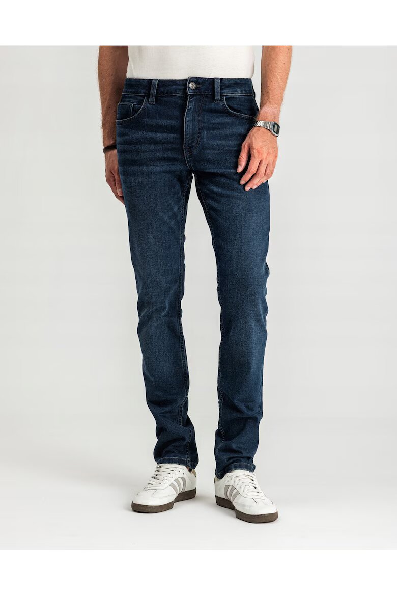 Tom Tailor Мъжки дънки Josh Slim Fit Средна талия Цип Дълги 5 джоба Памук L36 Син