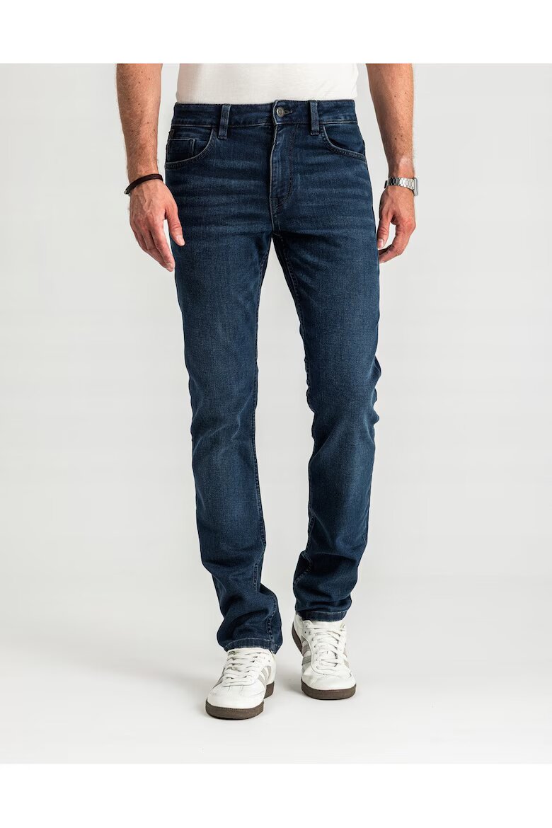 Tom Tailor Мъжки дънки Josh Slim Fit Средна талия Цип Дълги 5 джоба Памук L36 Син