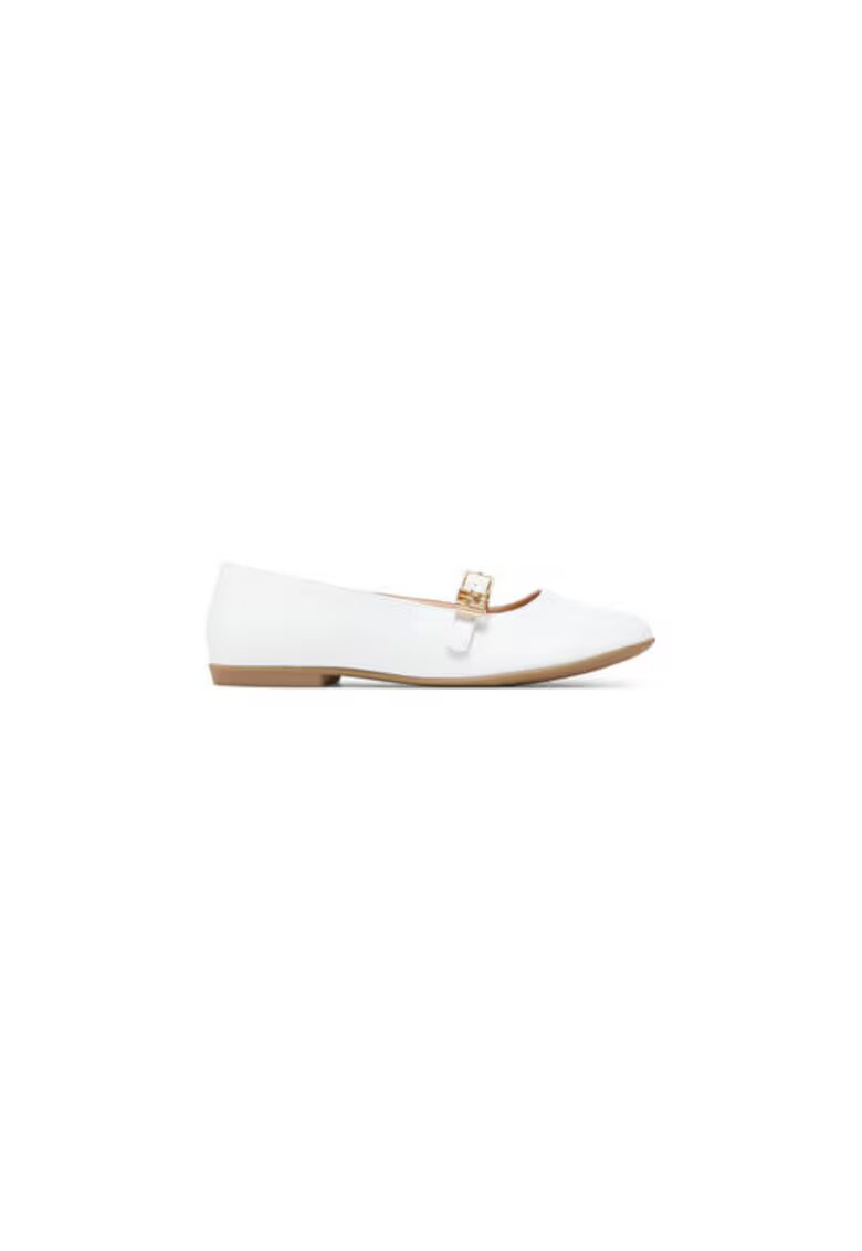 Tommy Hilfiger Балеринки за момичета - еко кожа - бели