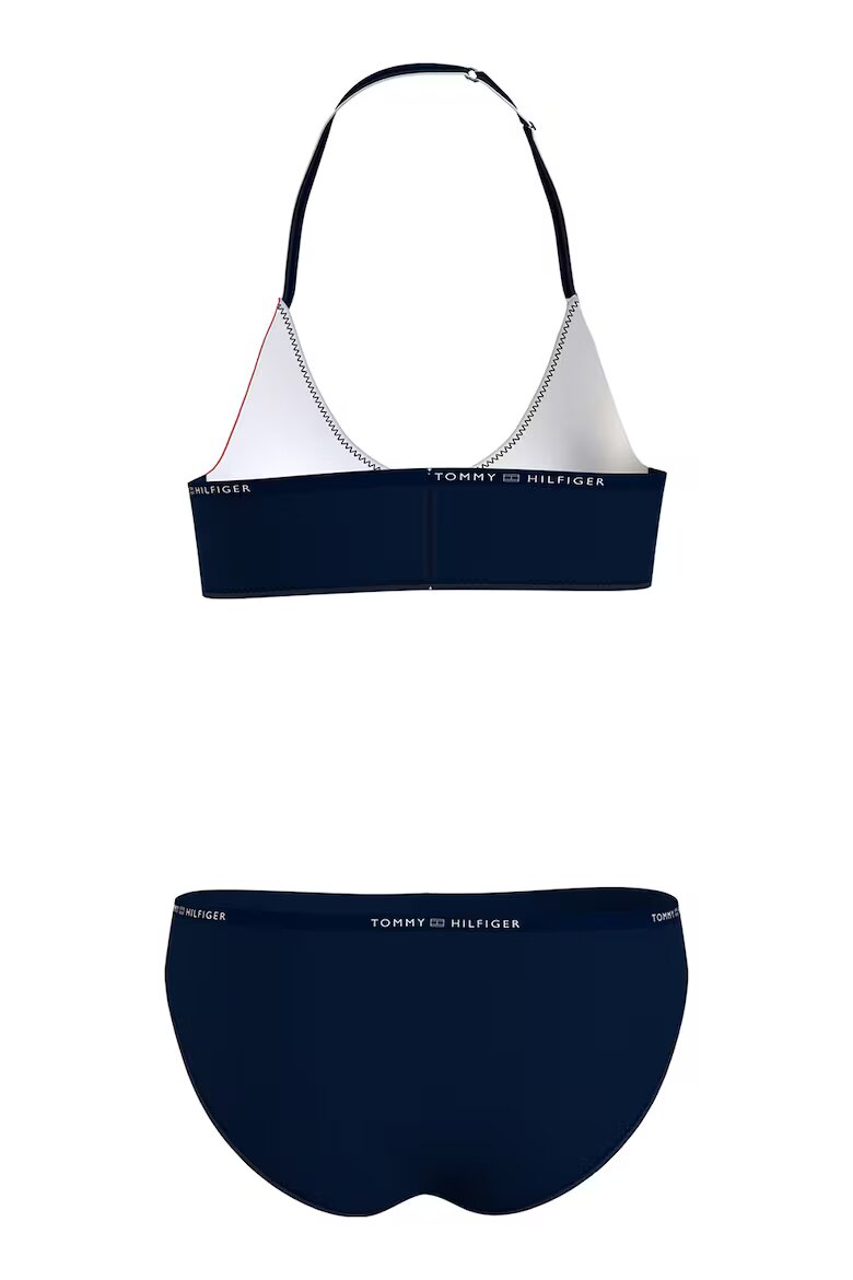 Tommy Hilfiger Бански с дизайн с цветен блок - 2 части Тъмносин