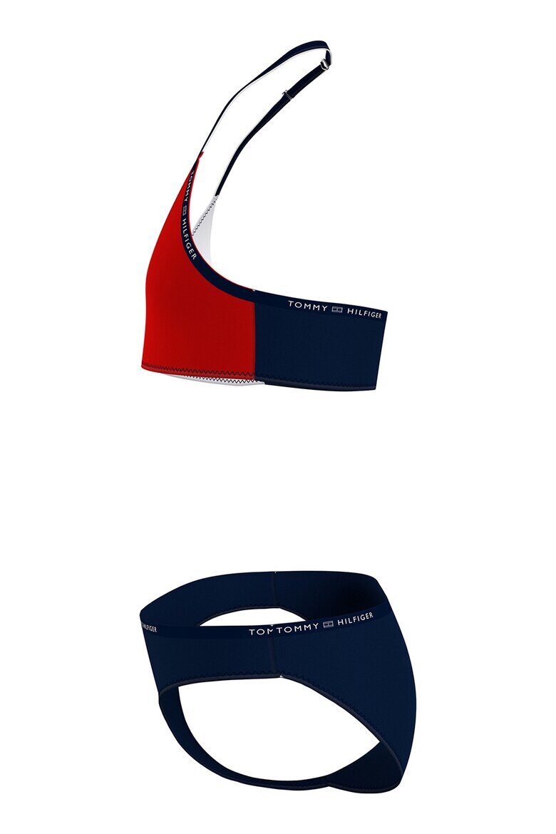 Tommy Hilfiger Бански с дизайн с цветен блок - 2 части Тъмносин