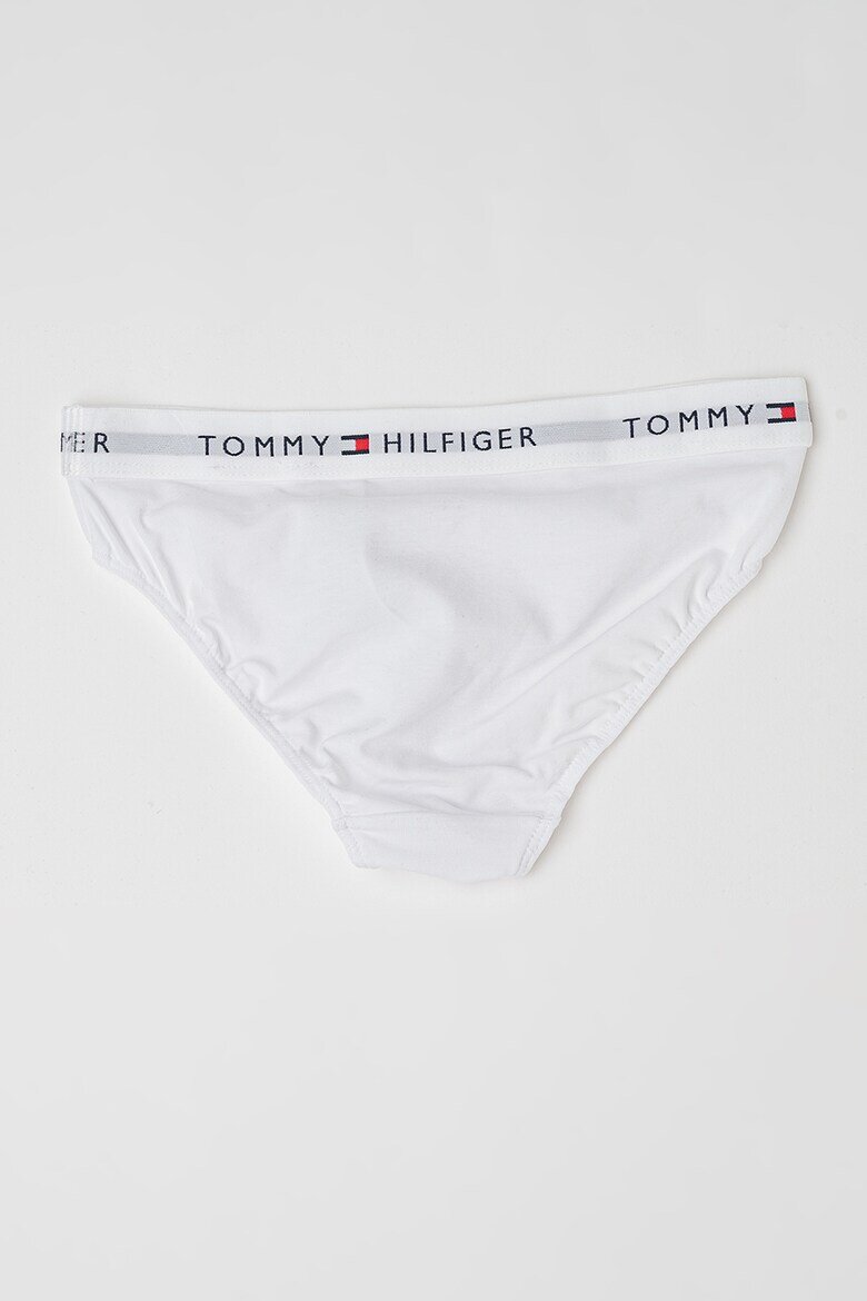 Tommy Hilfiger Бикини Classic с лого на талията - 2 чифта Сив меланж/Бял