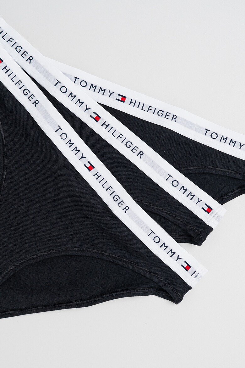 Tommy Hilfiger Бикини с лого 3 чифта Червен/Бял/Черен