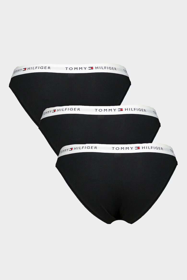 Tommy Hilfiger Бикини с лого 3 чифта Червен/Бял/Черен