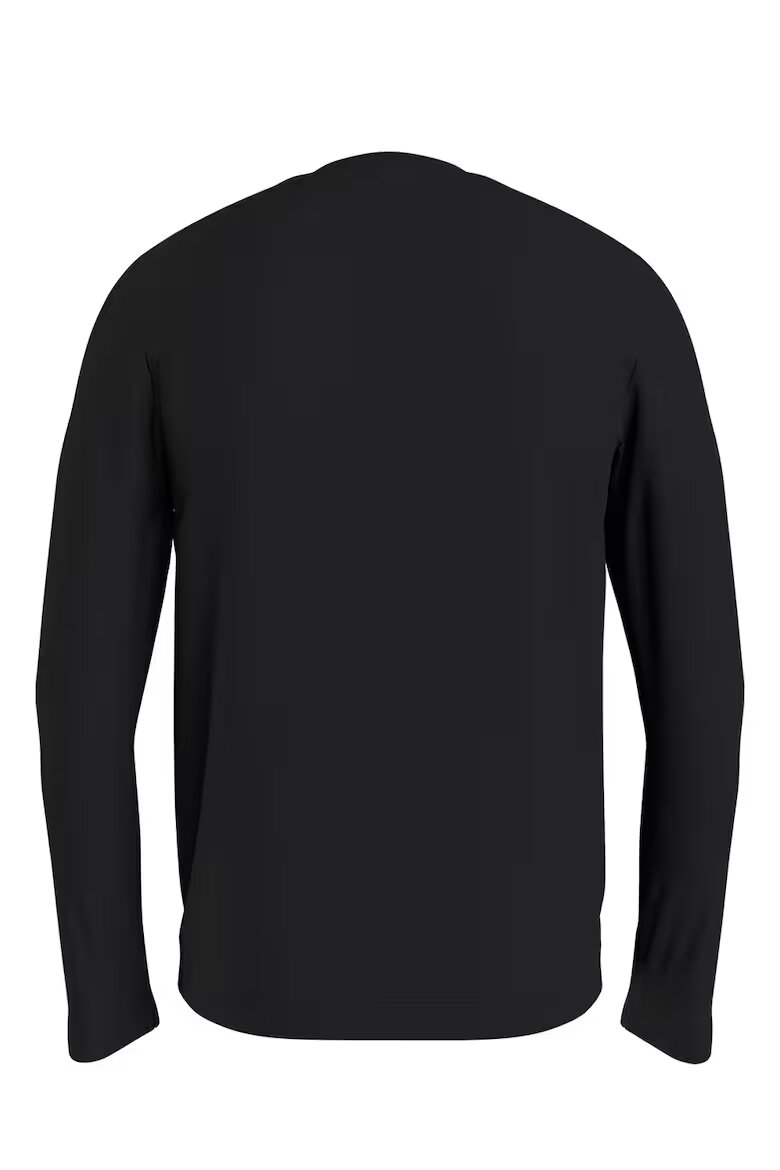Tommy Hilfiger Блуза slim fit от органичен памук Черен
