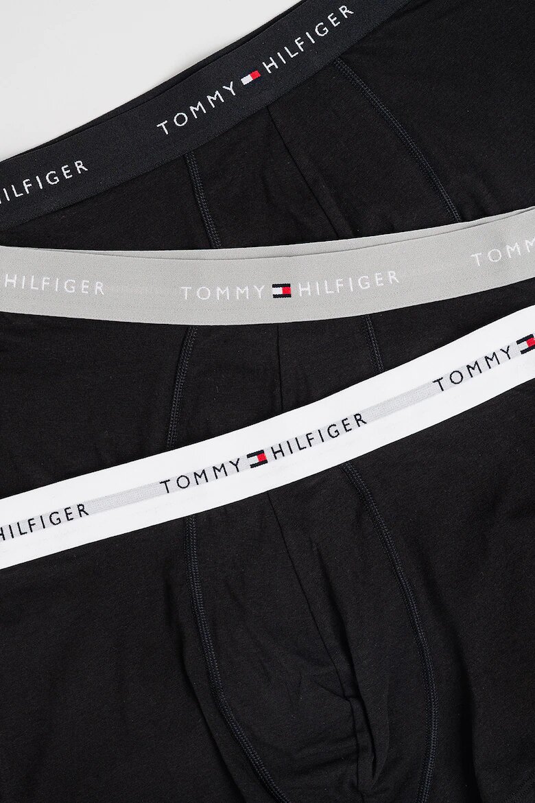 Tommy Hilfiger Боксерки с лого 3 чифта Черен/Светло сив/Бял
