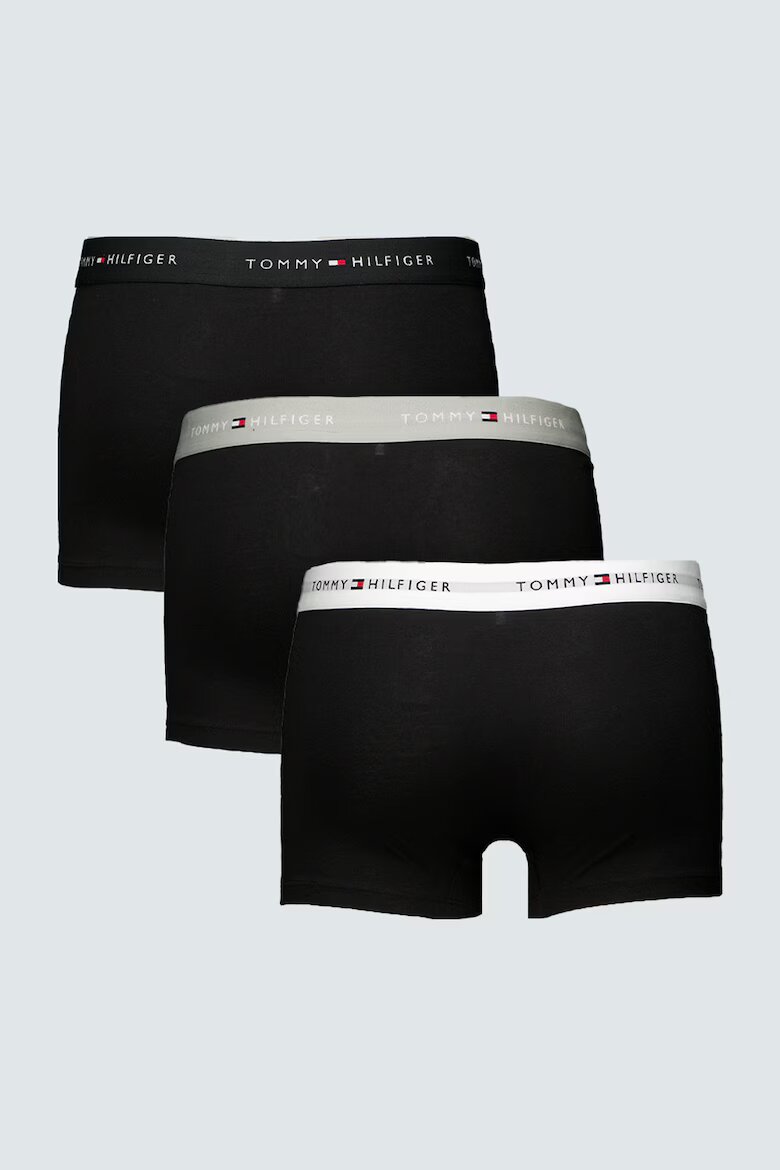 Tommy Hilfiger Боксерки с лого 3 чифта Черен/Светло сив/Бял