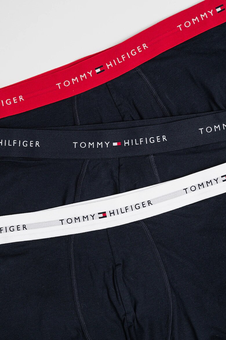 Tommy Hilfiger Боксерки с лого 3 чифта Червен/Бял/Ултрамарин синьо