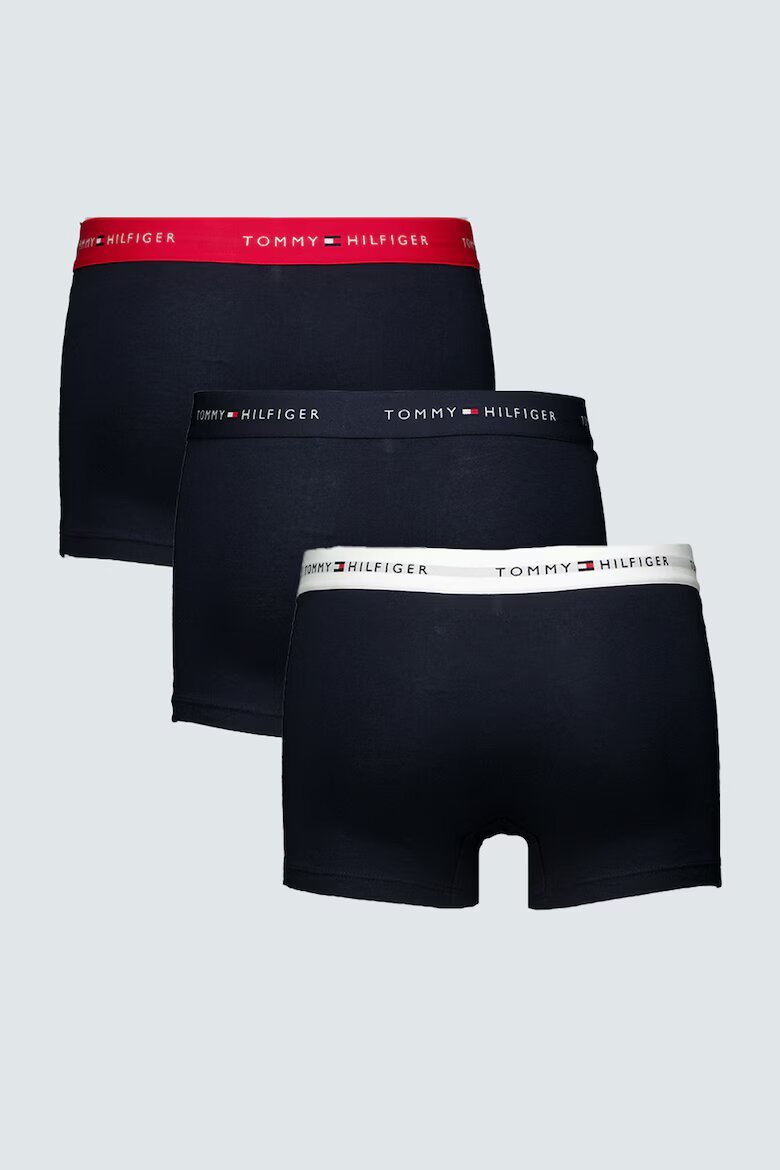 Tommy Hilfiger Боксерки с лого 3 чифта Червен/Бял/Ултрамарин синьо