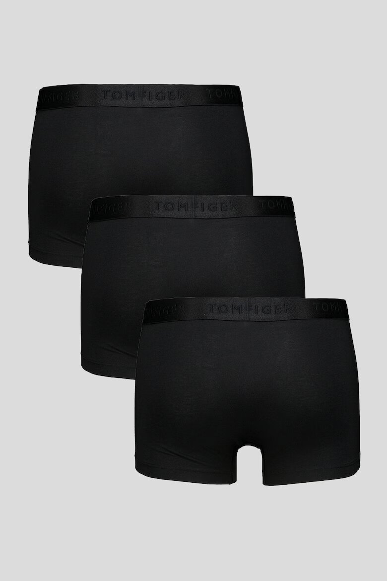 Tommy Hilfiger Боксерки с модал с лого - 3 чифта Черен