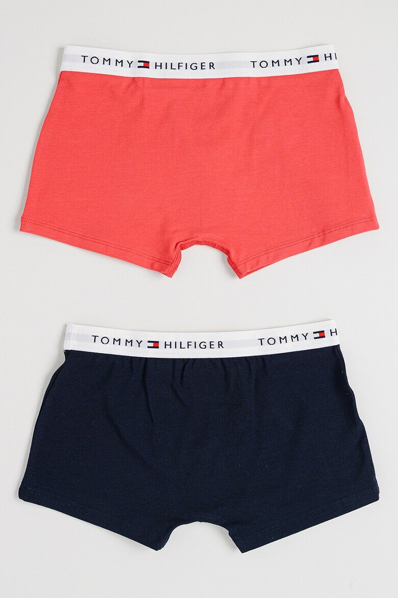 Tommy Hilfiger Боксерки с памук - 2 чифта Корал/Тъмносин