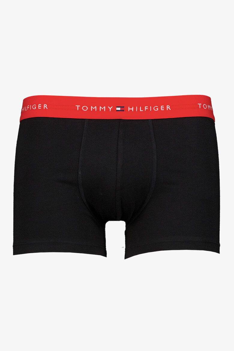 Tommy Hilfiger Боксерки с памук с лого - 7 чифта Антрацитно черно